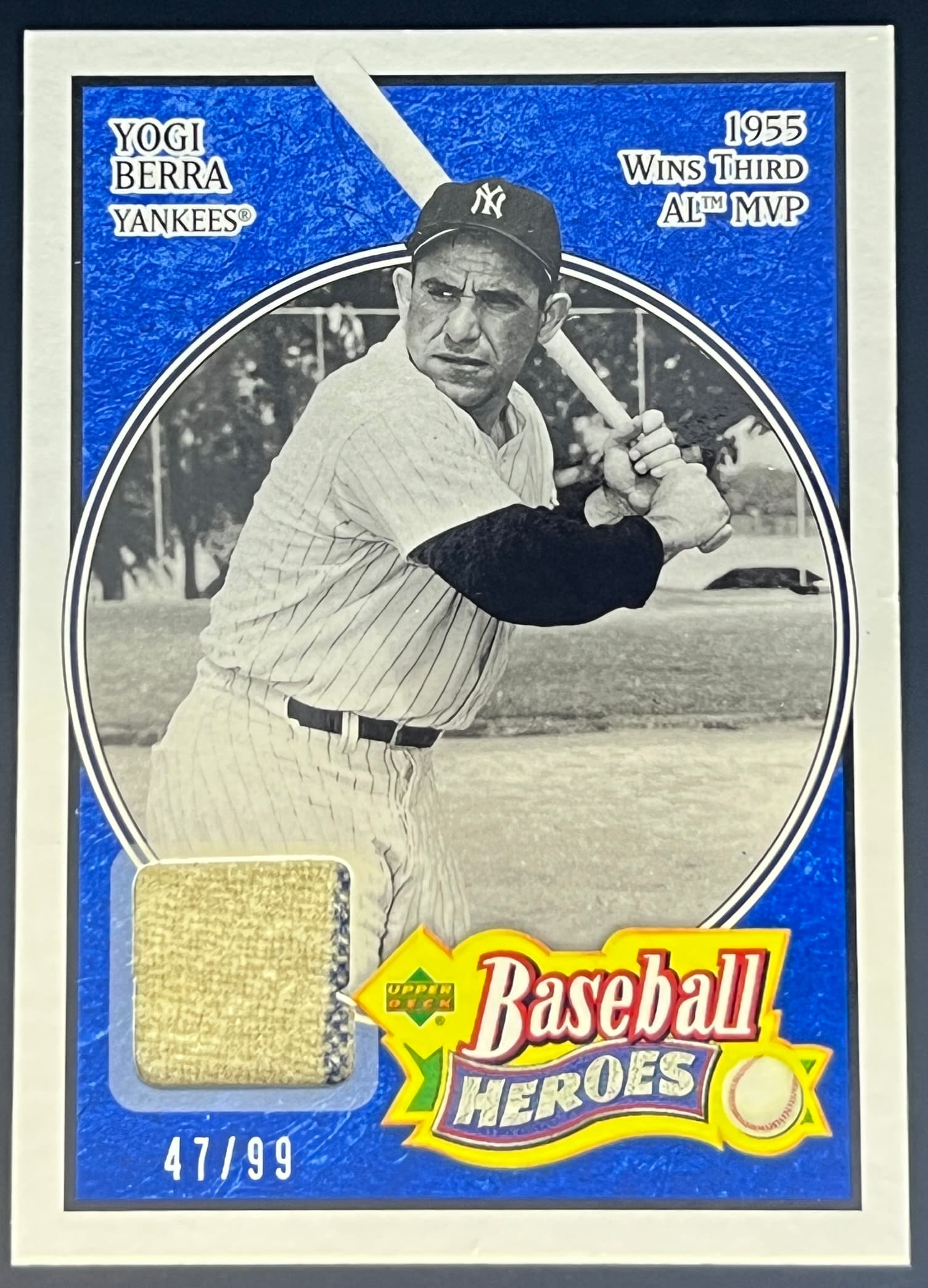 2005 Upper Deck Baseball Hereos Yogi Berra Game Used Pants 47/99