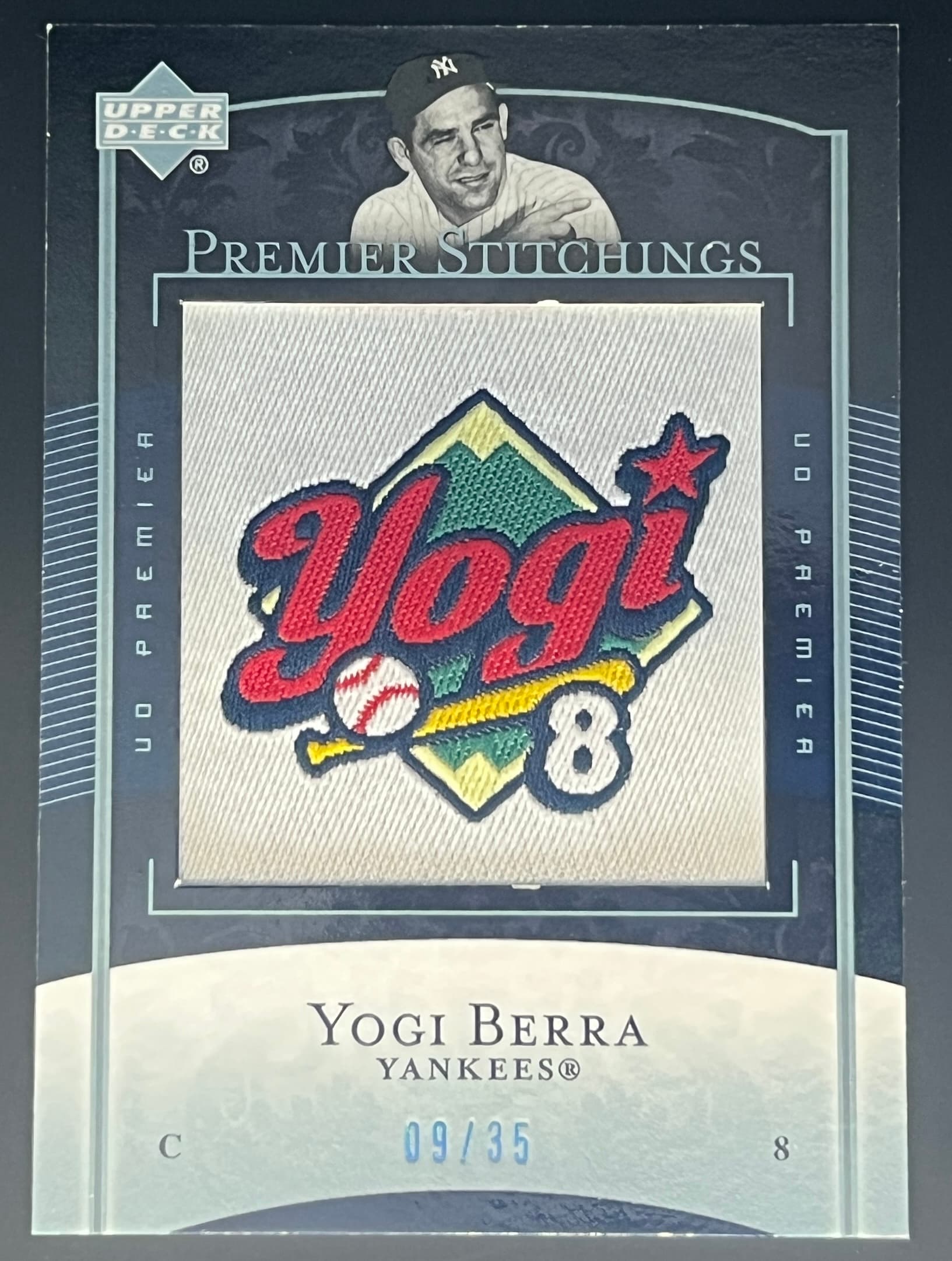 2007 Upper Deck Premier Stitchings Yogi Berra 9/35