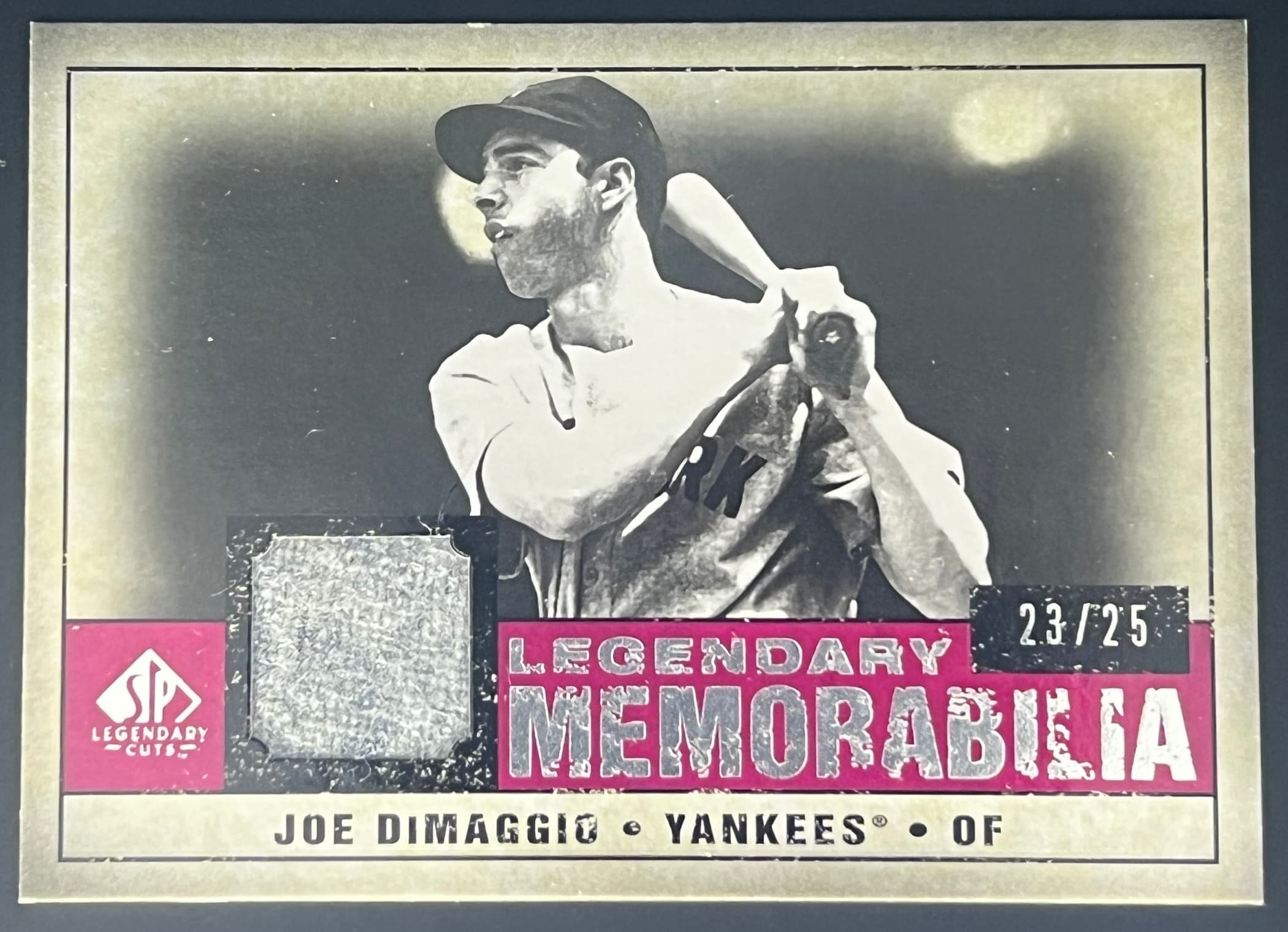 2008 SP Legendary Cuts Joe Dimaggio Game Used 23/25