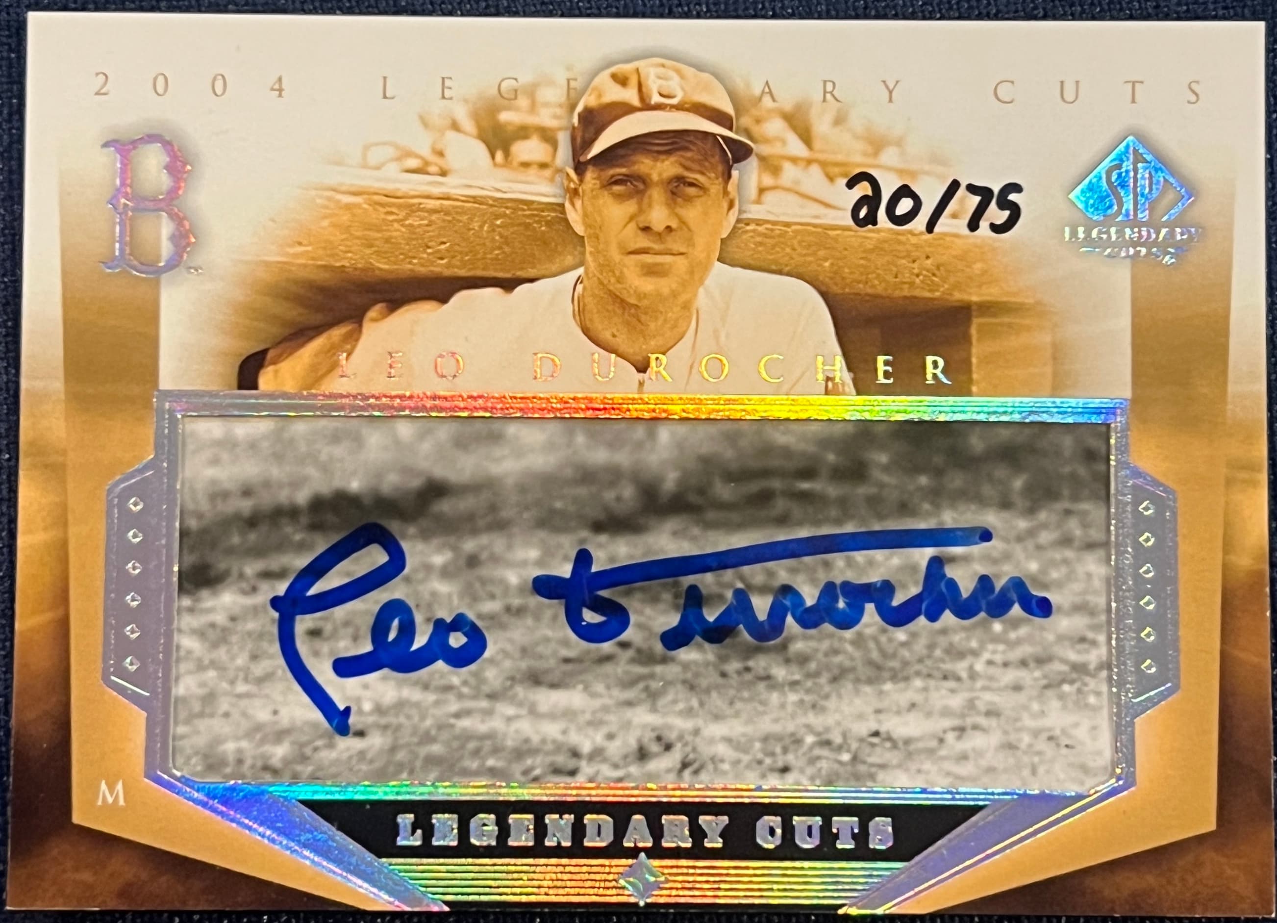 2004 SP Legendary Cuts Leo Durocher Auto 20/75