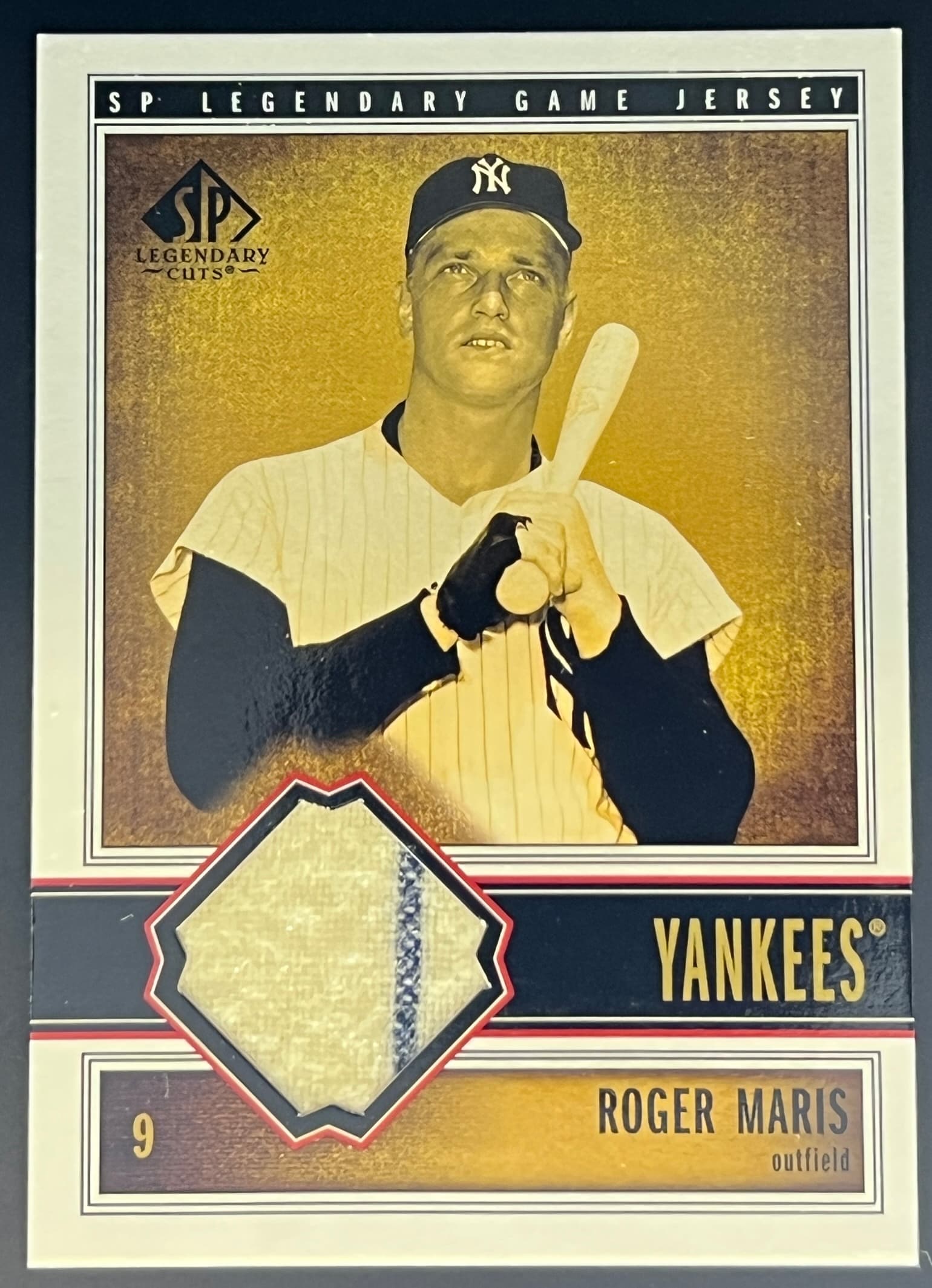 2002 SP Legendary Cuts Roger Maris Legendary Game Jersey