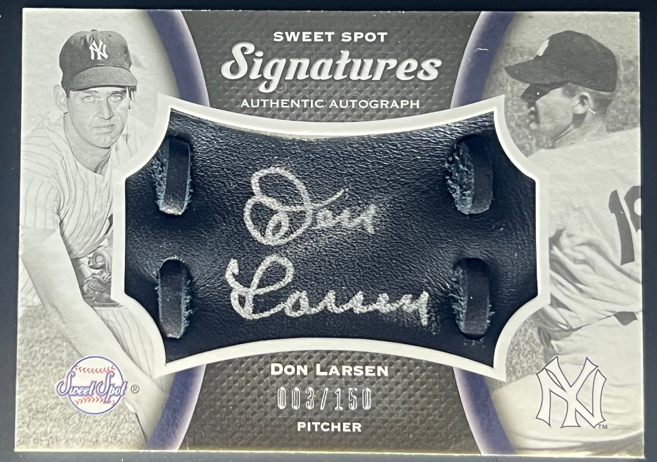2008 Upper Deck Sweet Spot Signatures Don Larsen 3/150