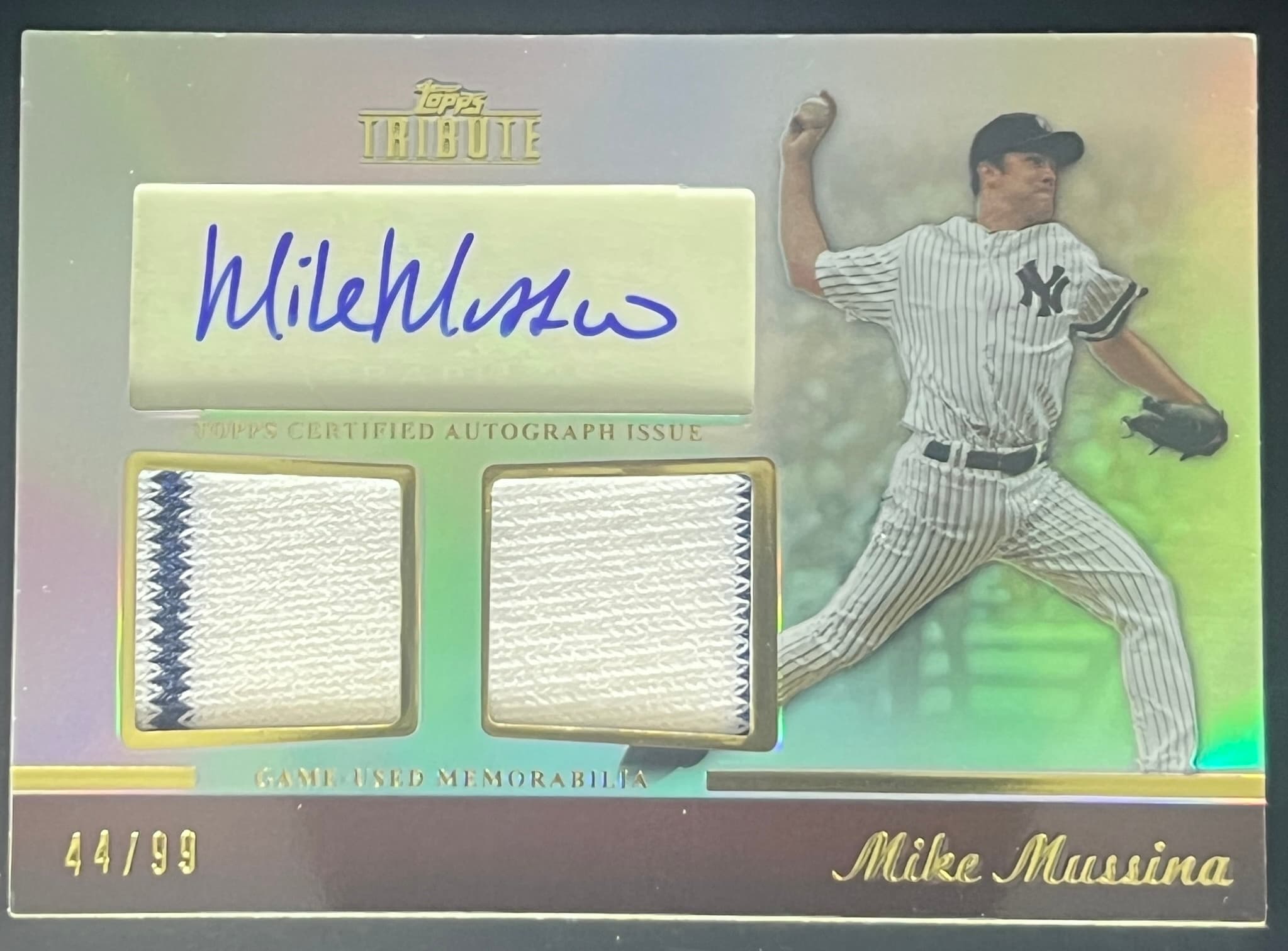 2011 Topps Tribute Autograph Dual Relic Mike Mussina 44/99