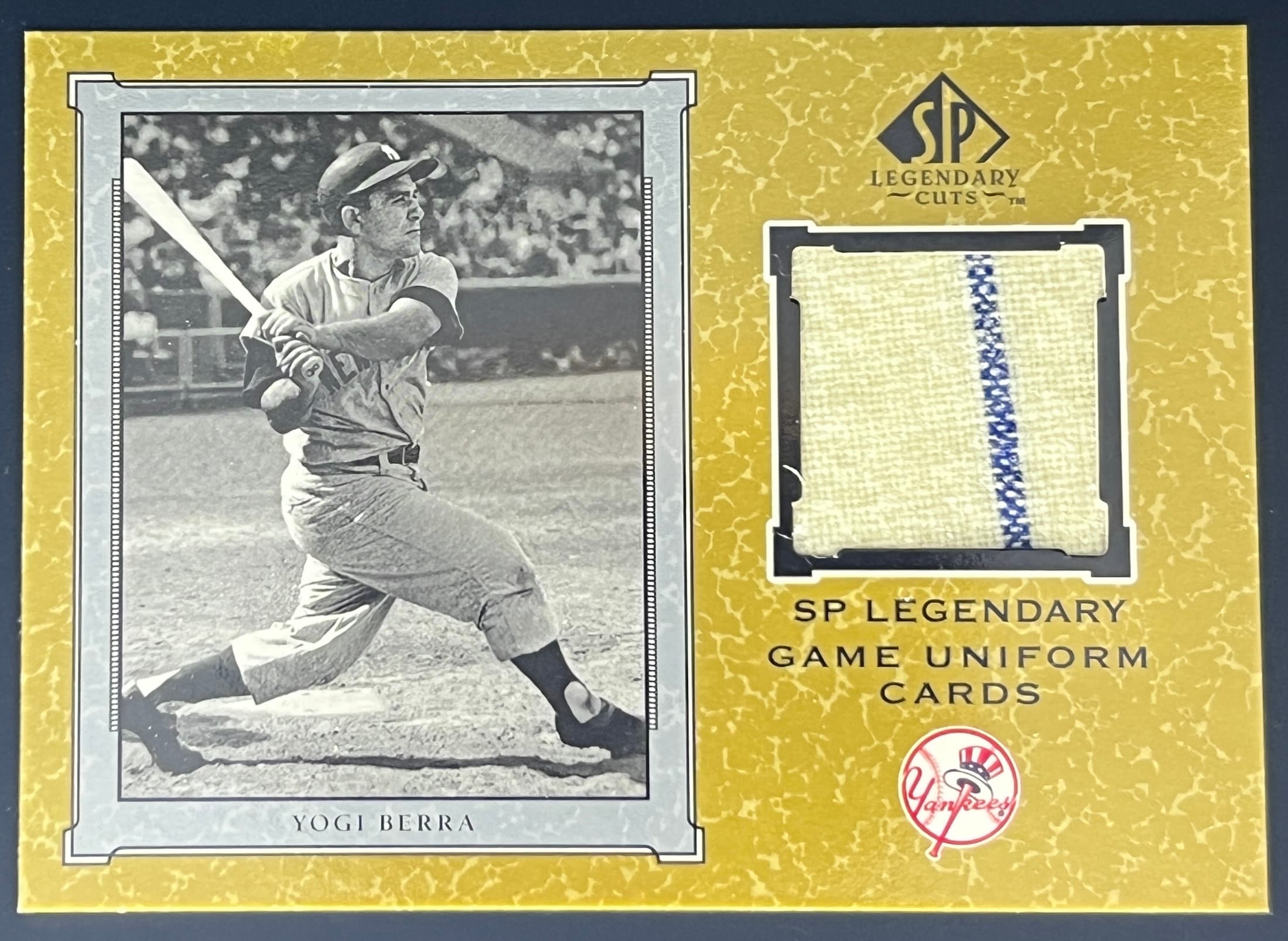 2001 Upper Deck SP Legendary Cuts Yogi Berra Game Used Uniform