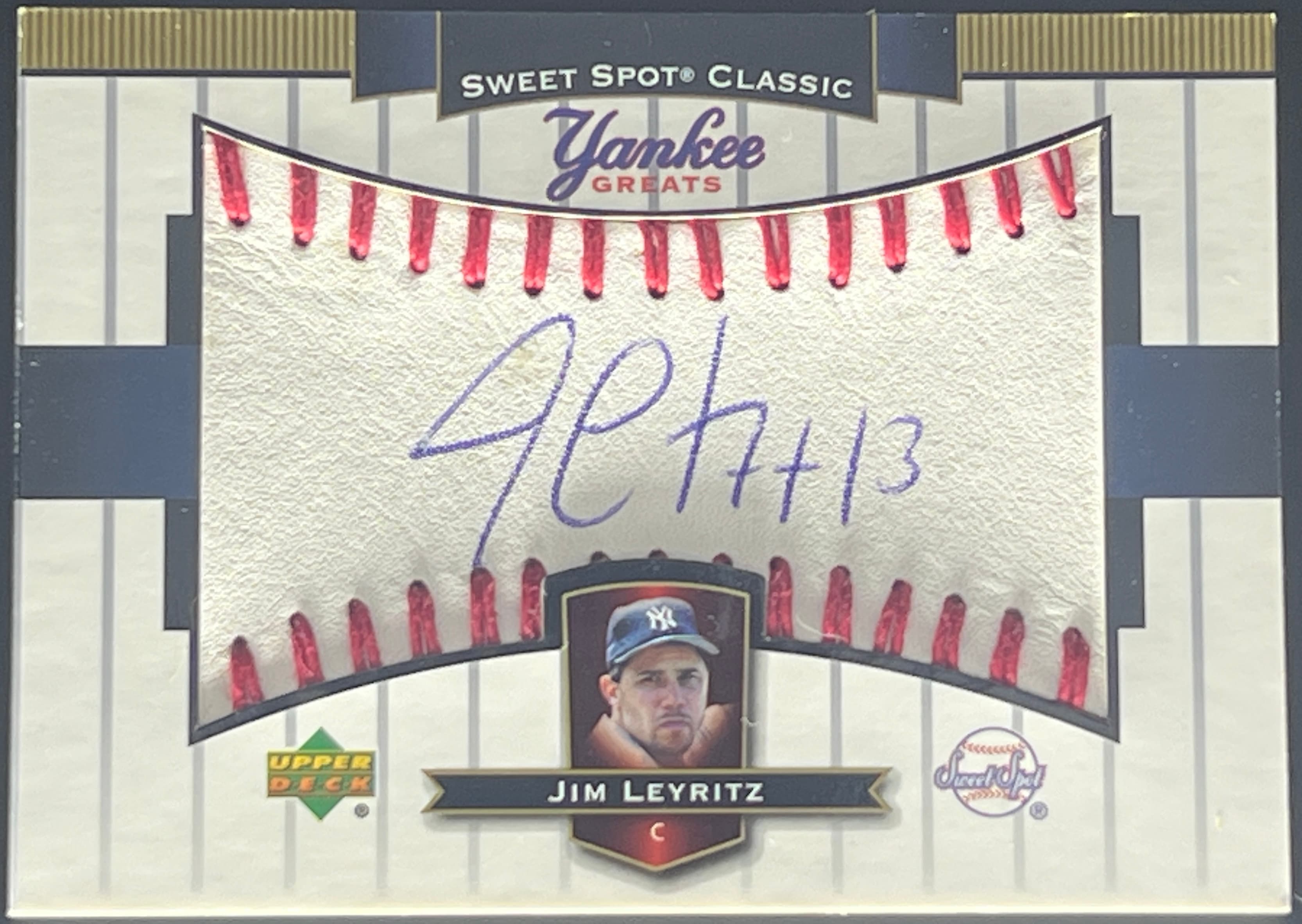 2003 Upper Deck Sweet Spot Classic Autographs Jim Leyritz