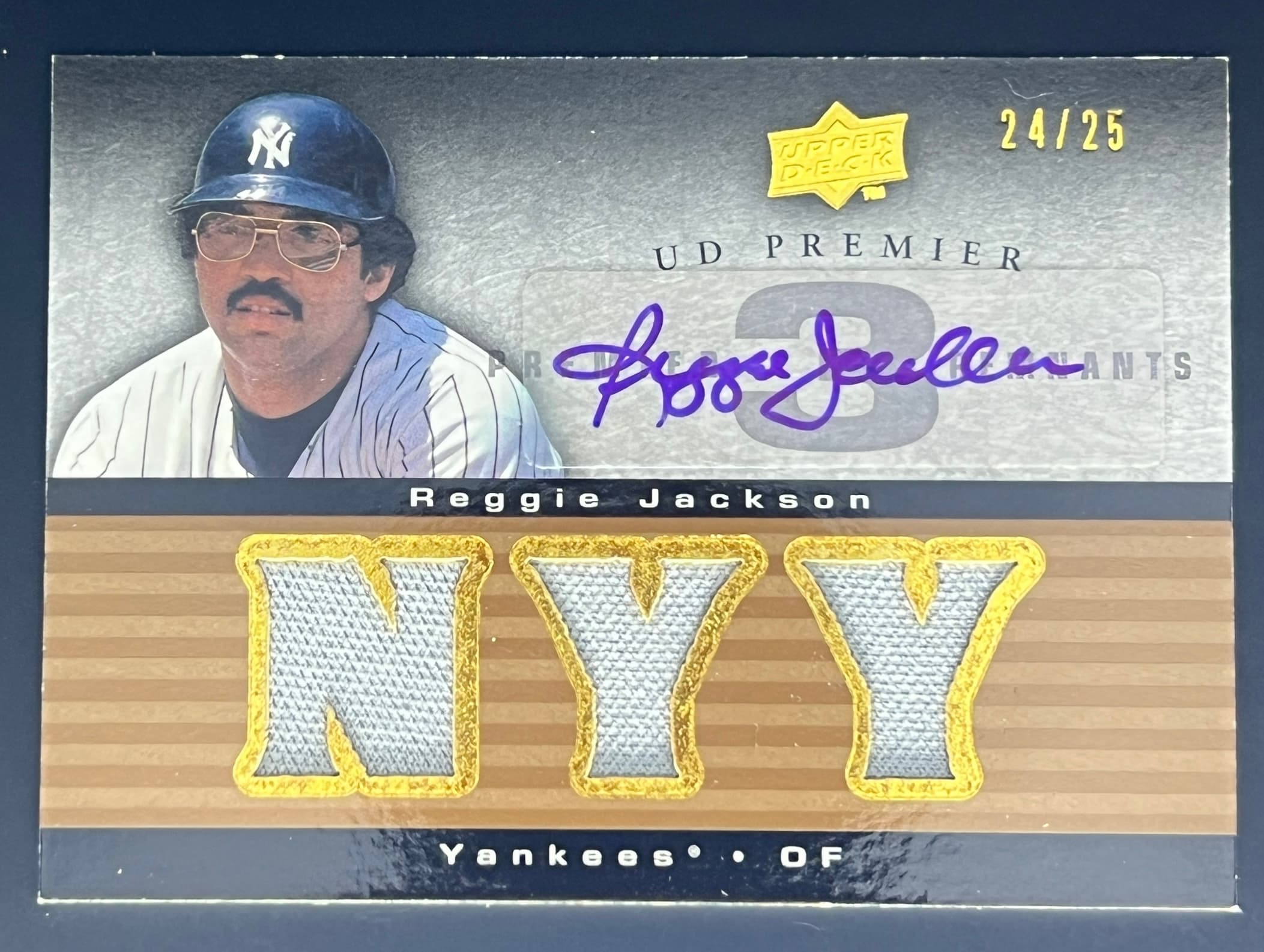 2008 Upper Deck Premier Remnants Reggie Jackson 24/25