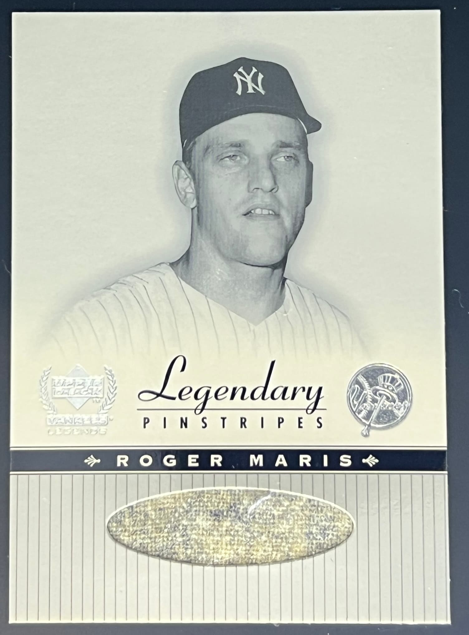 2000 Upper Deck Legendary Pinstripes Game Used Roger Maris