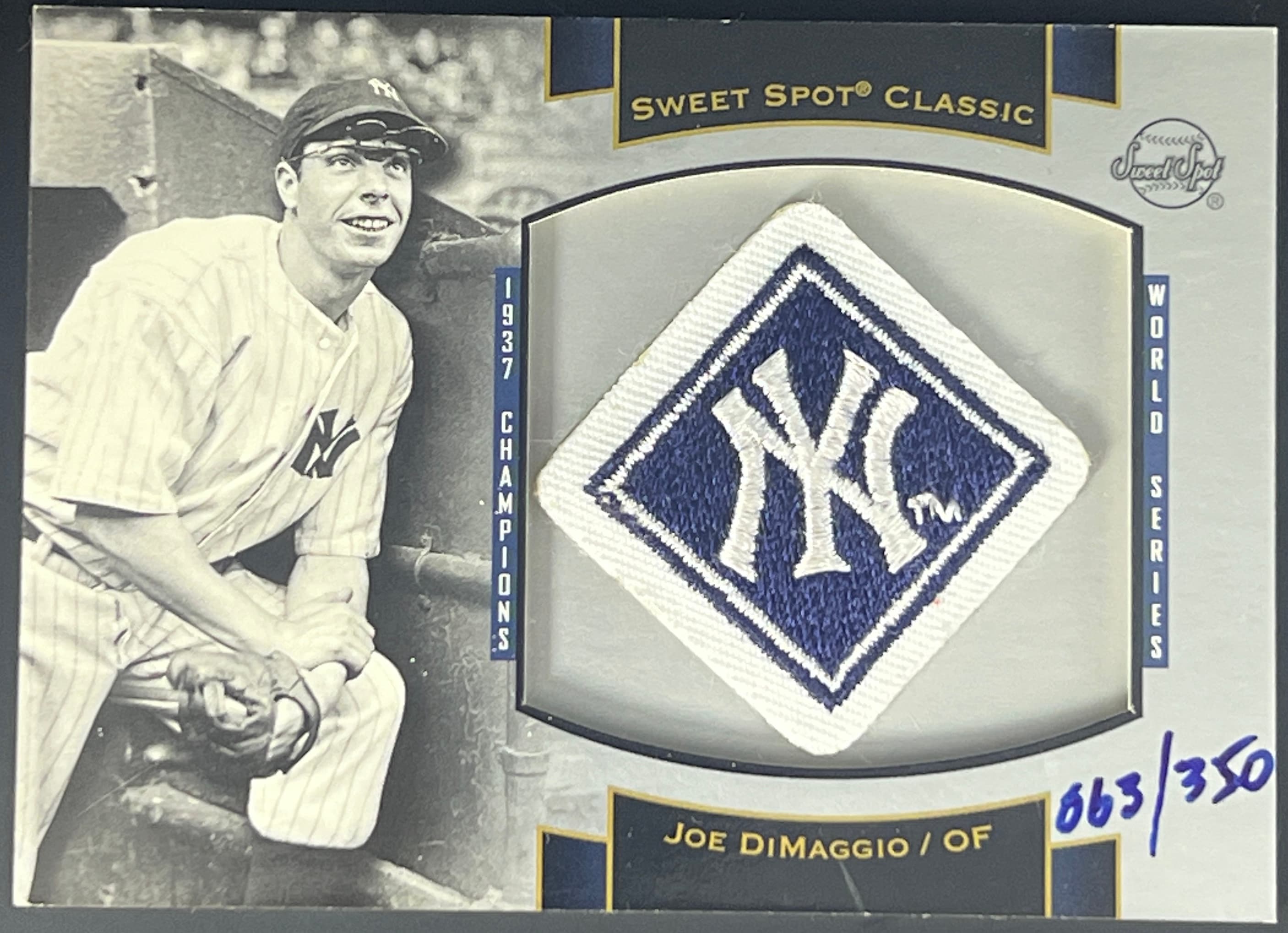 2003 Upper Deck Sweet Spot Classic Joe Dimaggio 63/350