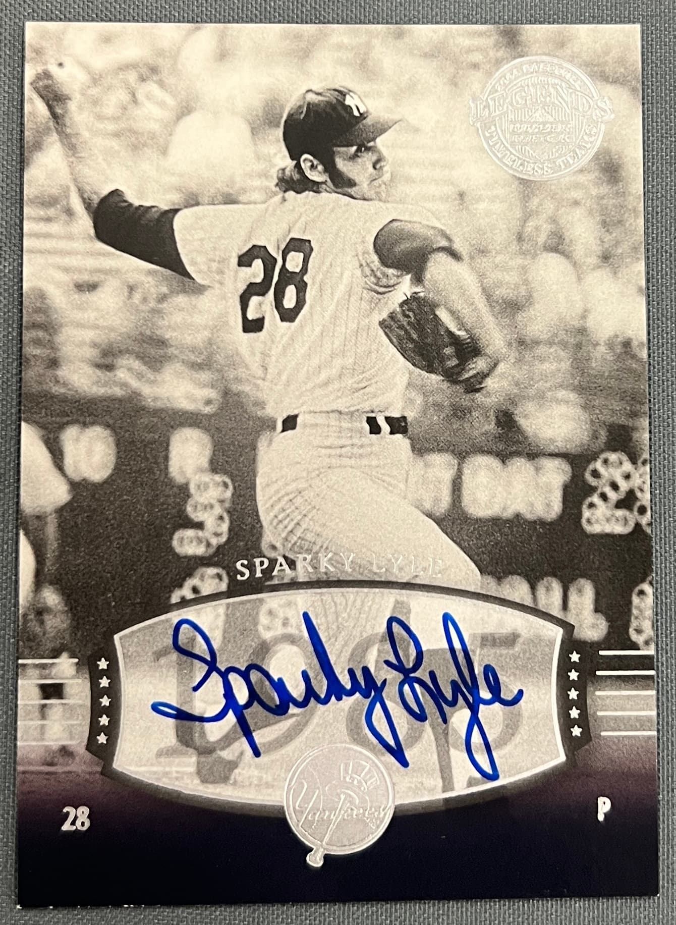 2004 Upper Deck Legends Timeless Teams Sparky Lyle Auto