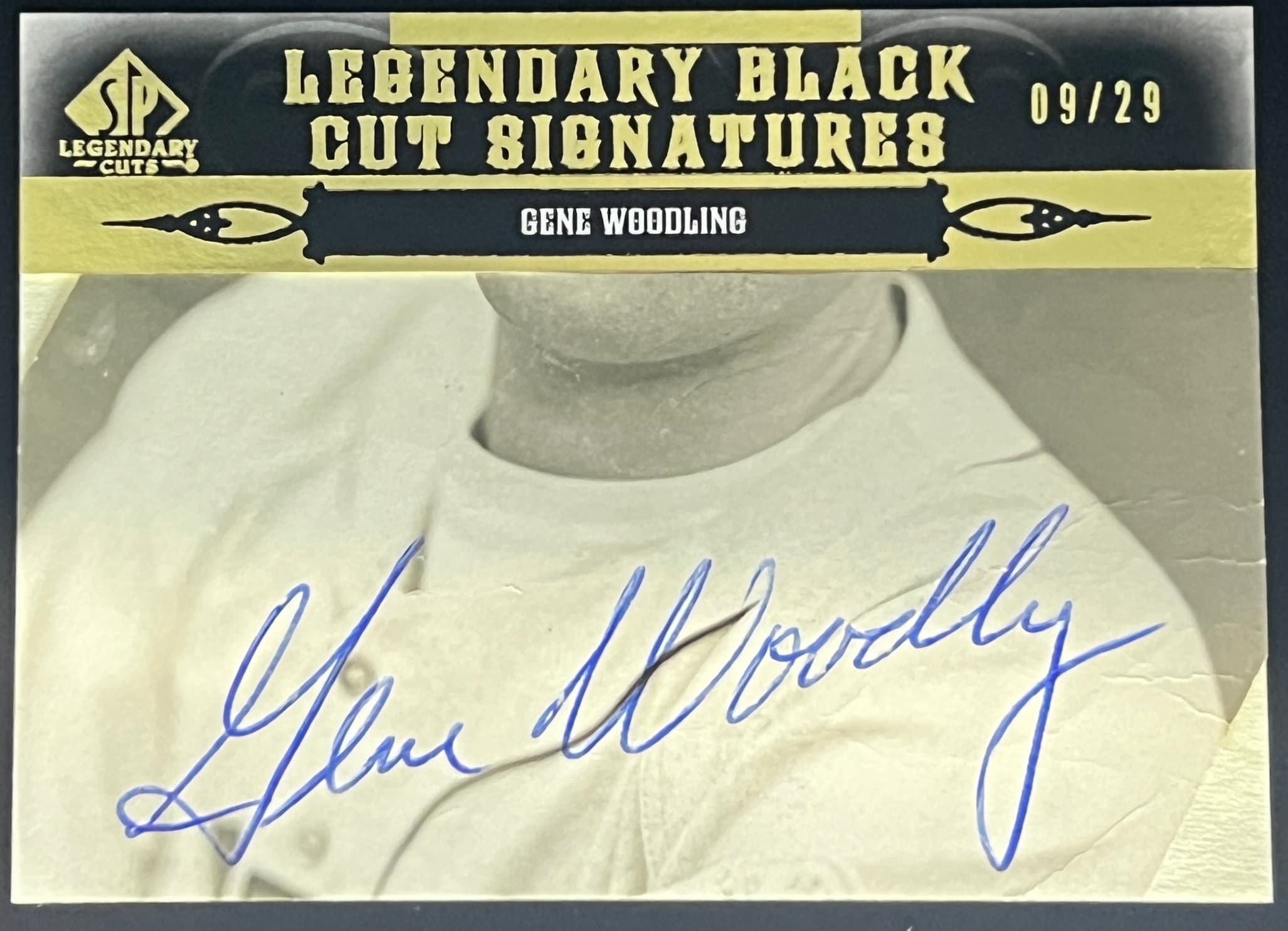 2011 Sp Legendary Cuts Black Cut Signature Gene Woodling 9/29