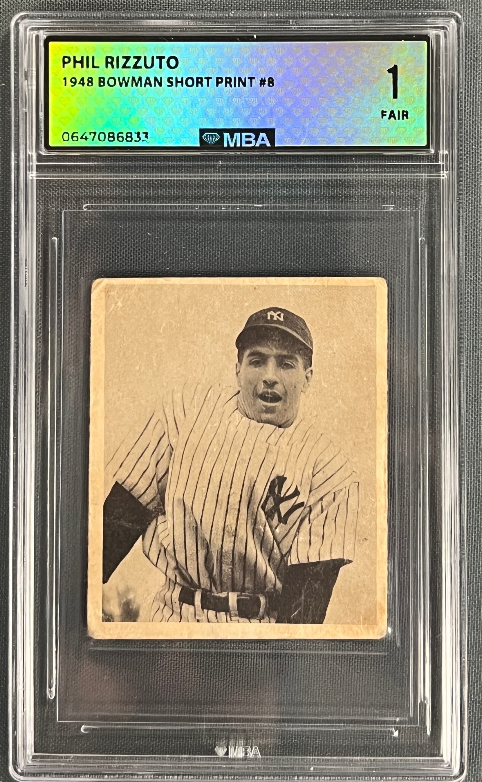 1948 Bowman Phil Rizzuto RC MBA 1