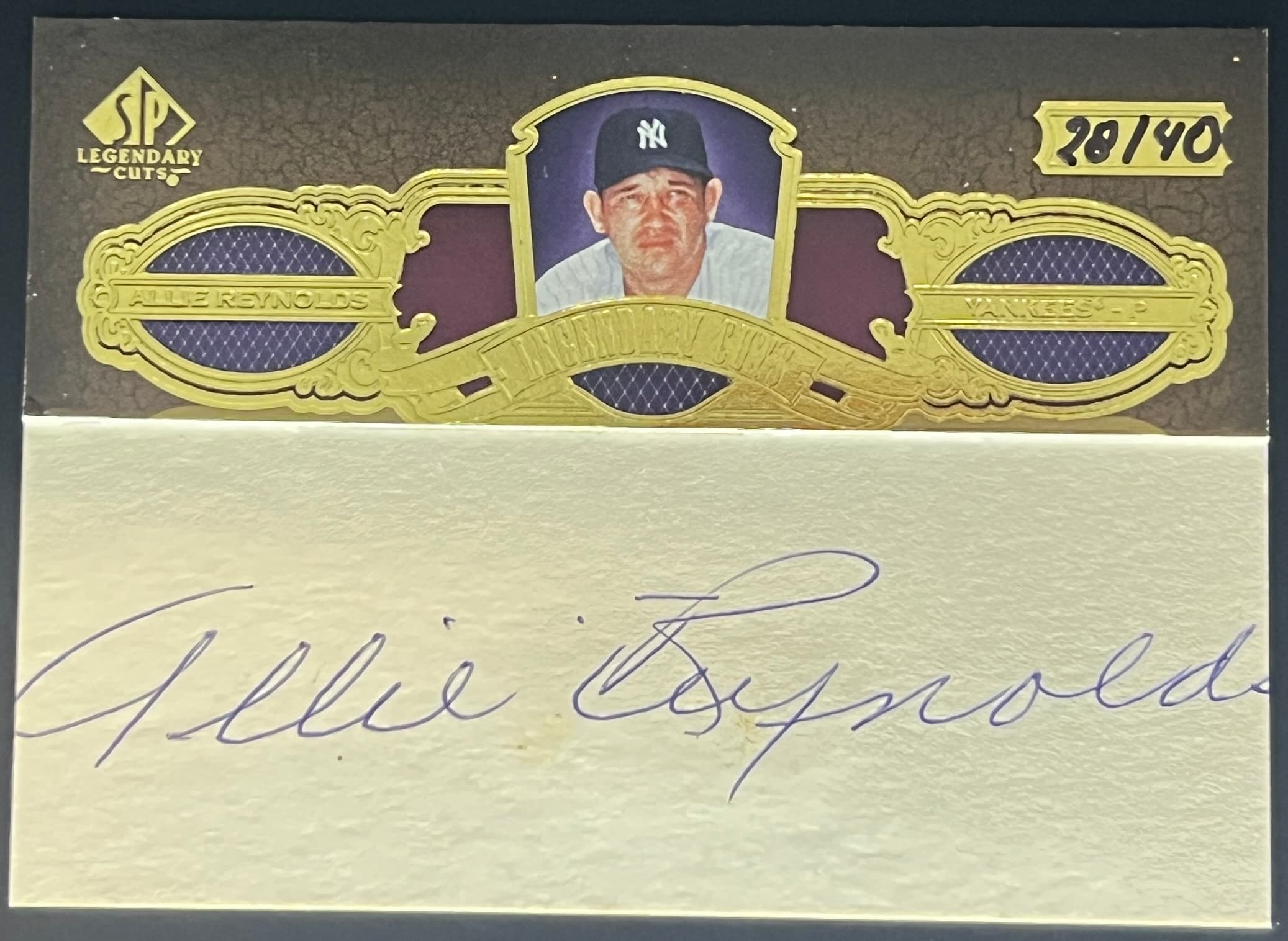 2007 SP Legendary Cuts Allie Reynolds Auto 28/40