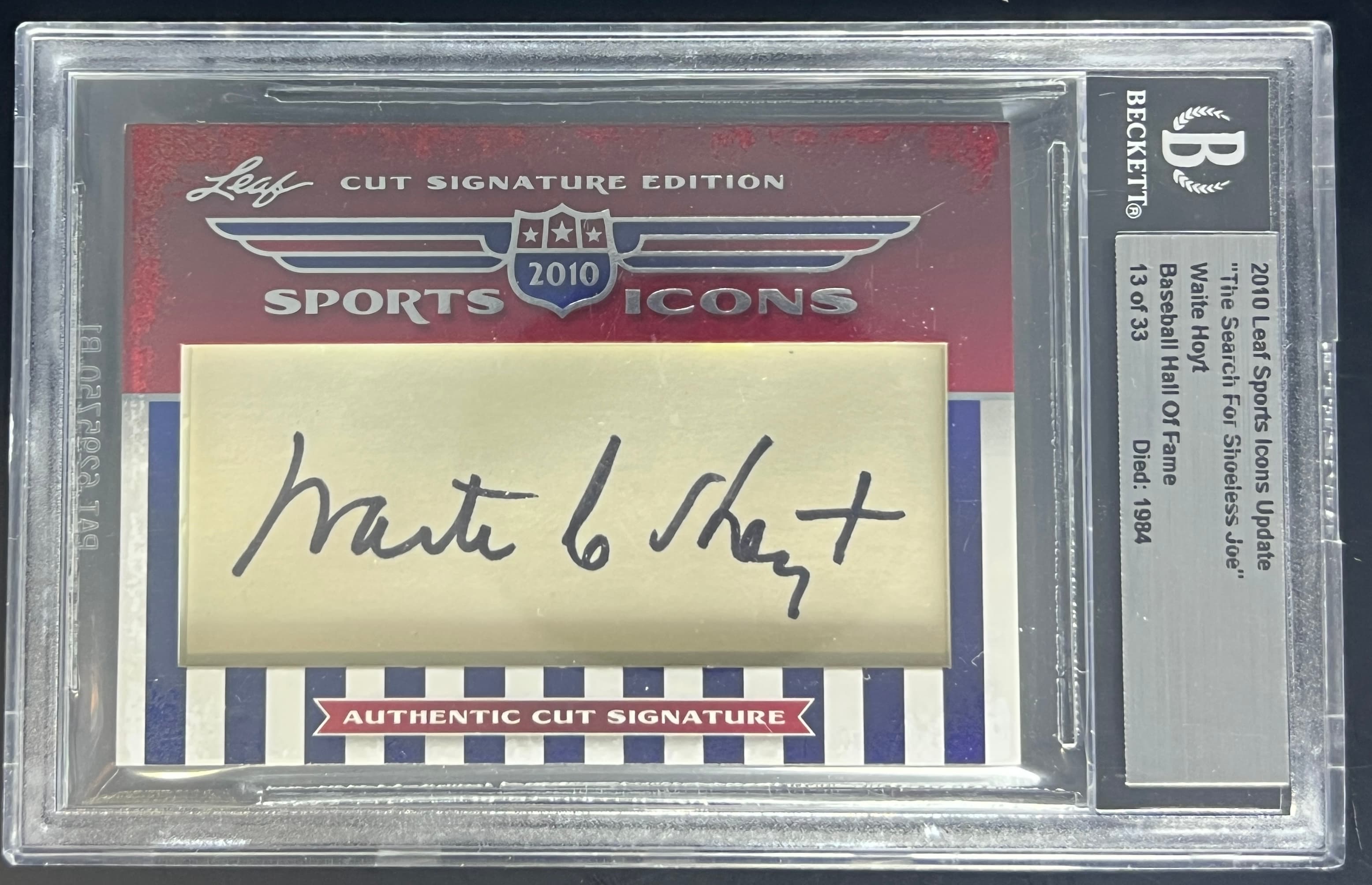 2010 Leaf Sports Icons Update Waite Hoyt Auto 13/33