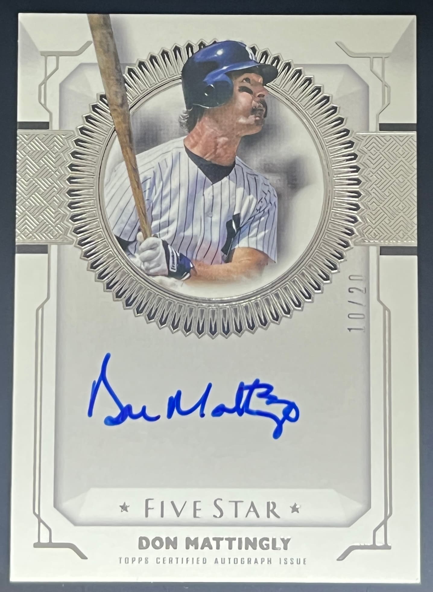 2019 Topps Five Star Don Mattingly Auto 10/20