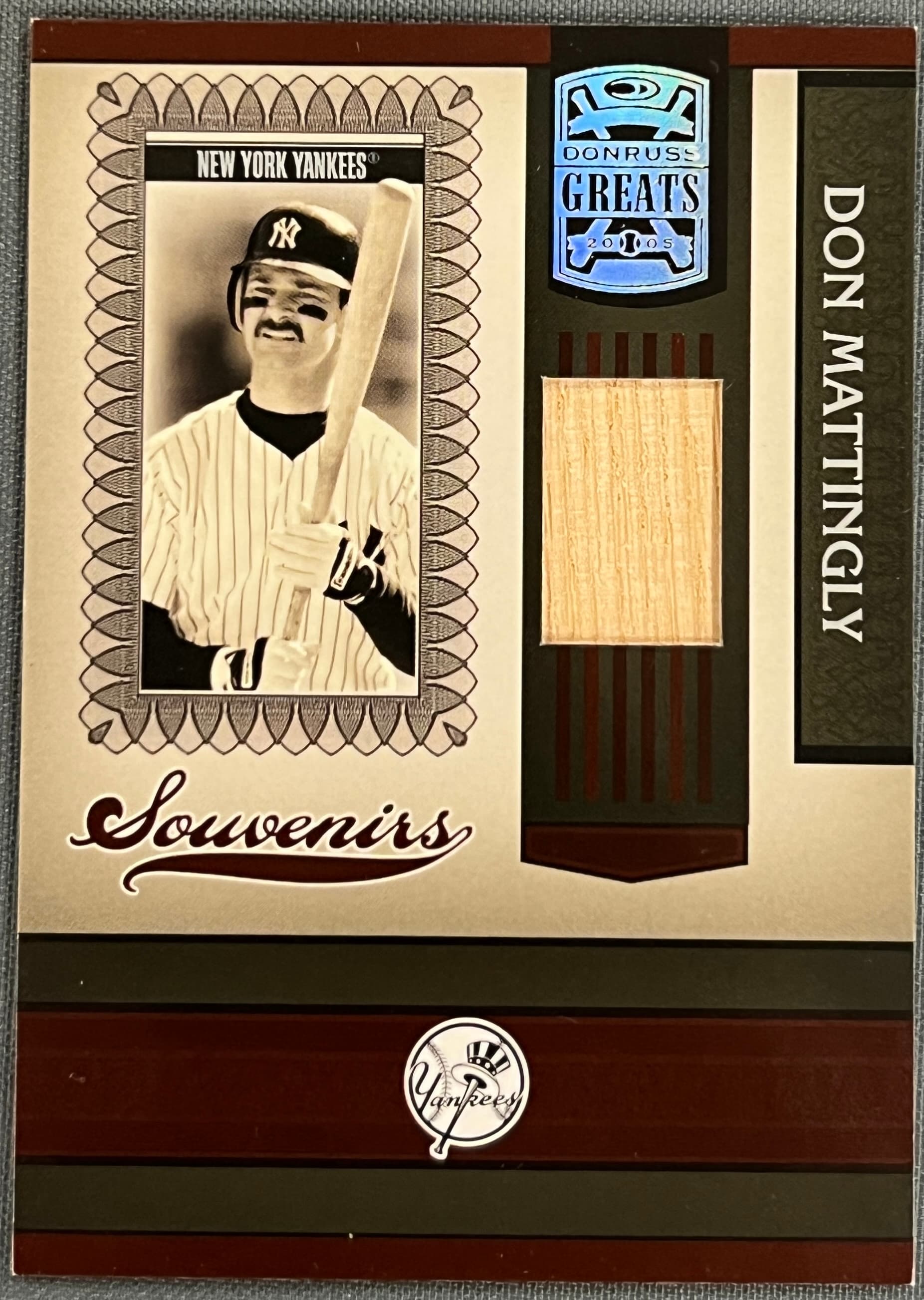 2005 Donruss Greats Souvenirs Don Mattingly Relic