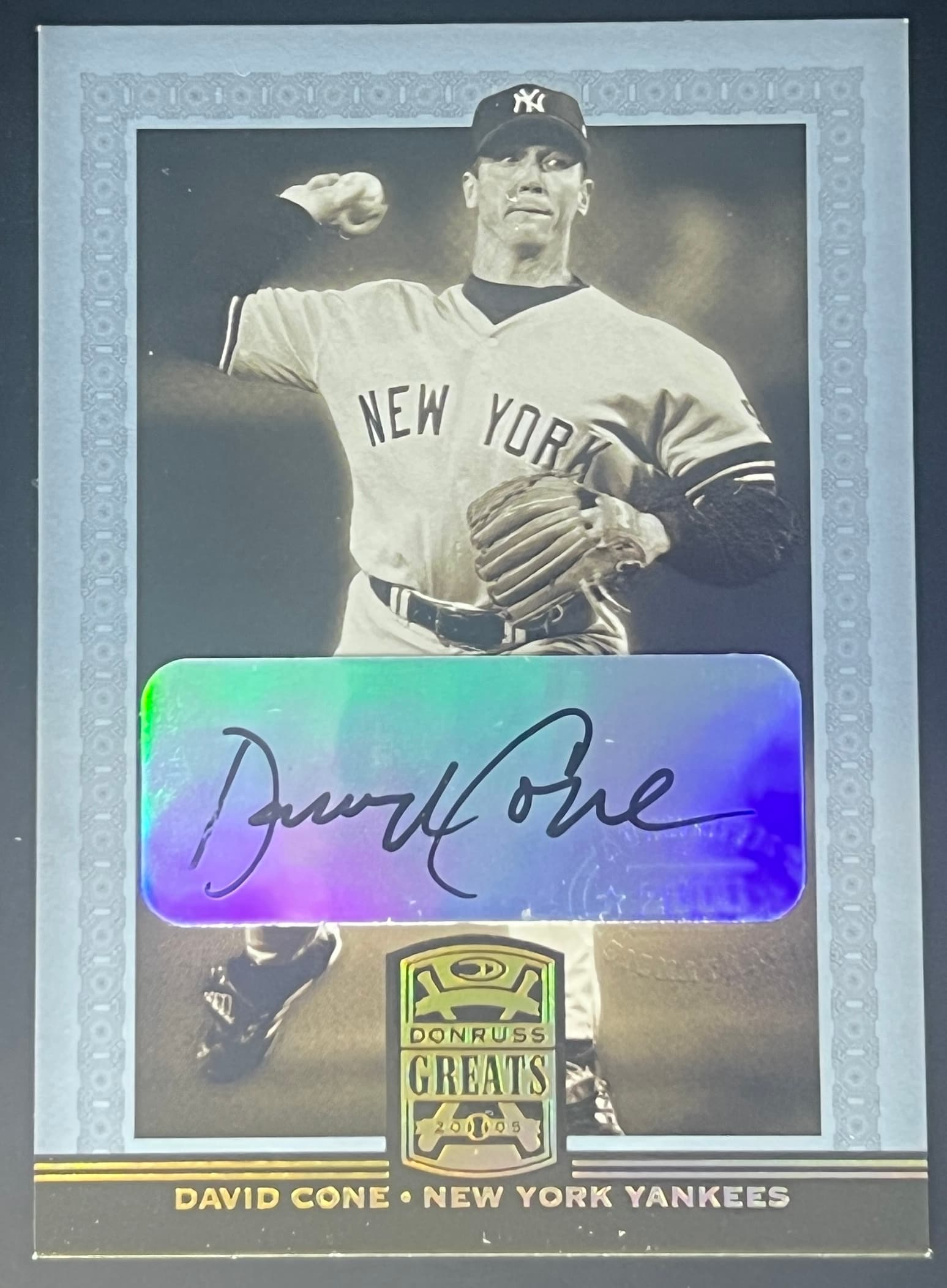 2005 Donruss Greats David Cone Auto